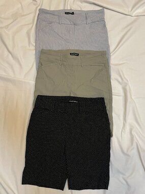 Hilary Radley Pull On Shorts Womens Small Lot of 3 Pairs Multicolor Preowned